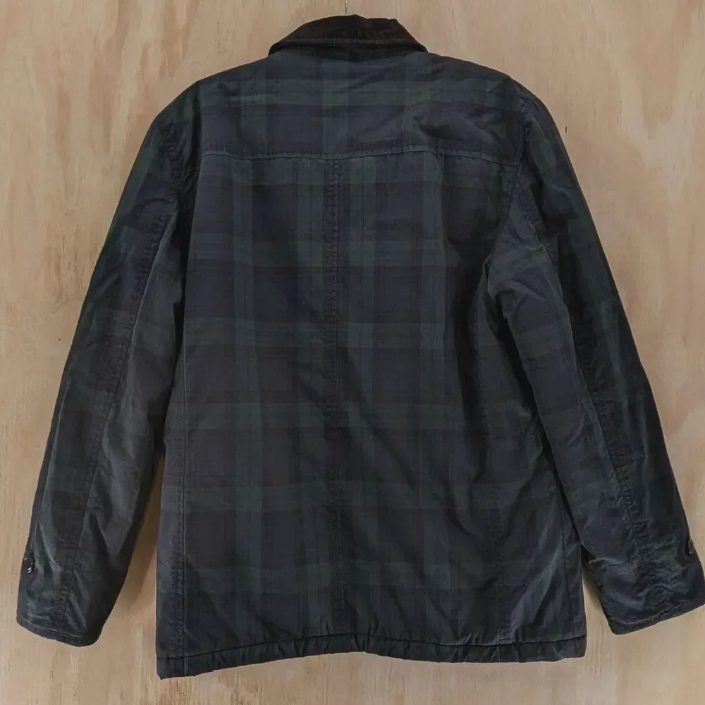 J. Crew Highland Skye Sz Large Ripstop Primaloft Hunting Jacket Navy Blue Mens